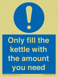 Only fill the kettle with the amount you need
